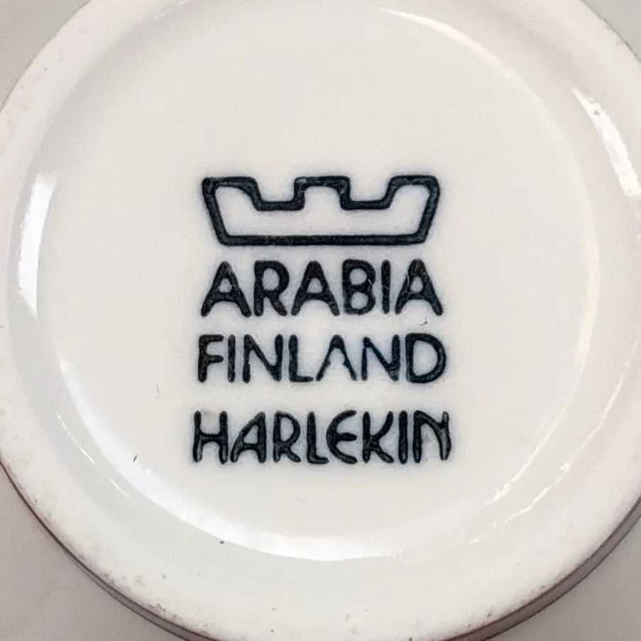 Arabia Harlekin Red Hat kahvikuppi 2 kpl