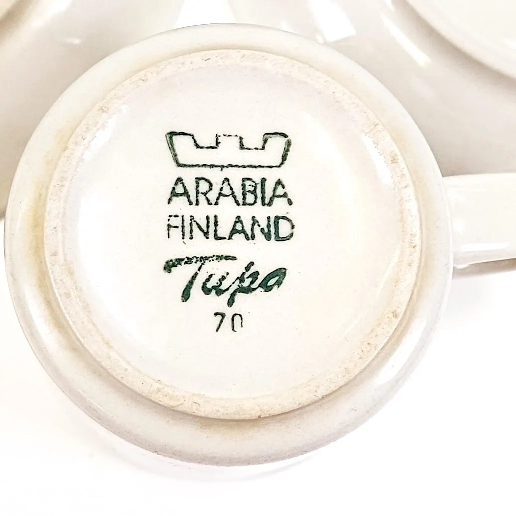 Arabia Tupa kahvikuppisetti 4 osaa