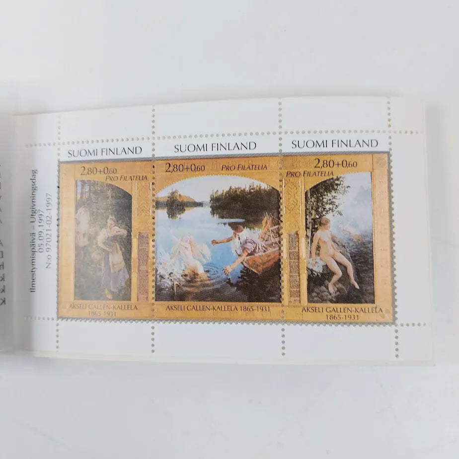 Suomalaisia taiteen klassikko postimerkkejä, lajitelma 6 arkkia