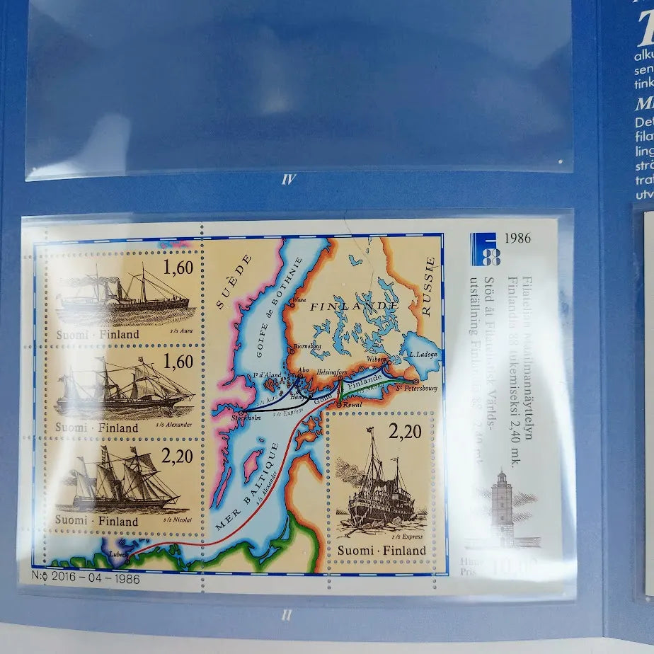 Finlandia 88-pienoisarkit, postimerkkejä 3 arkkia