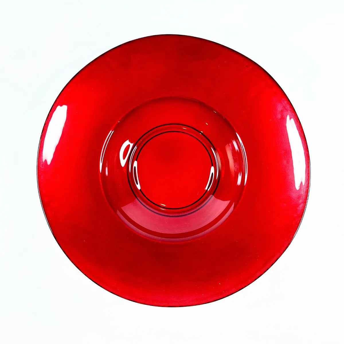 Lasikulho punainen 33cm