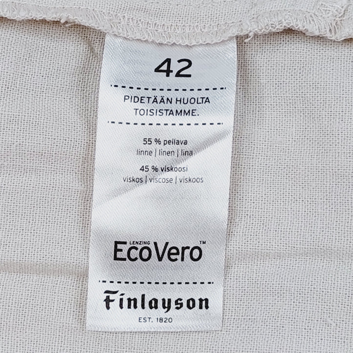 Finlayson pellavasekoitehousut koko 42