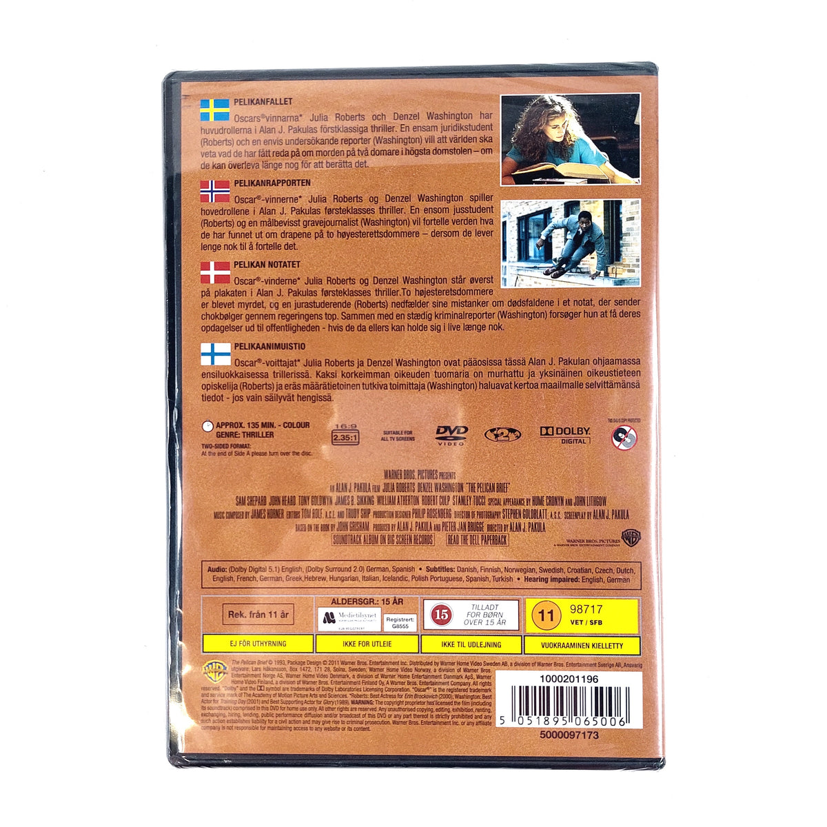 Pelican Brief DVD