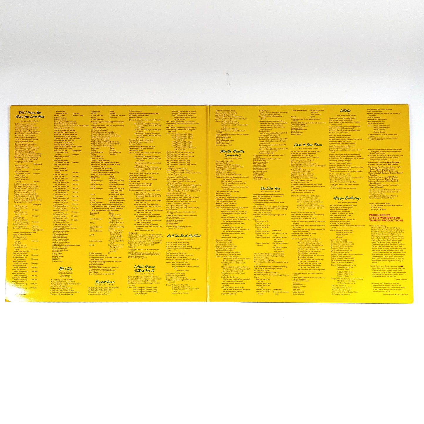 Stevie Wonder: Hotter Than July LP
