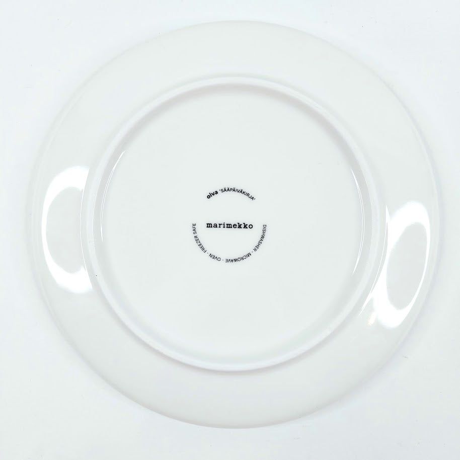 Marimekko Oiva Sääpäiväkirja lautanen