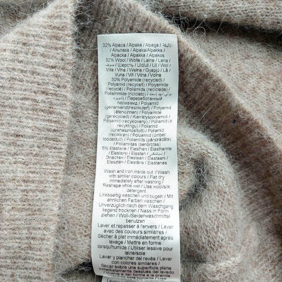 Part Two LiliPW alpakka-villasekoiteneuletakki koko XL