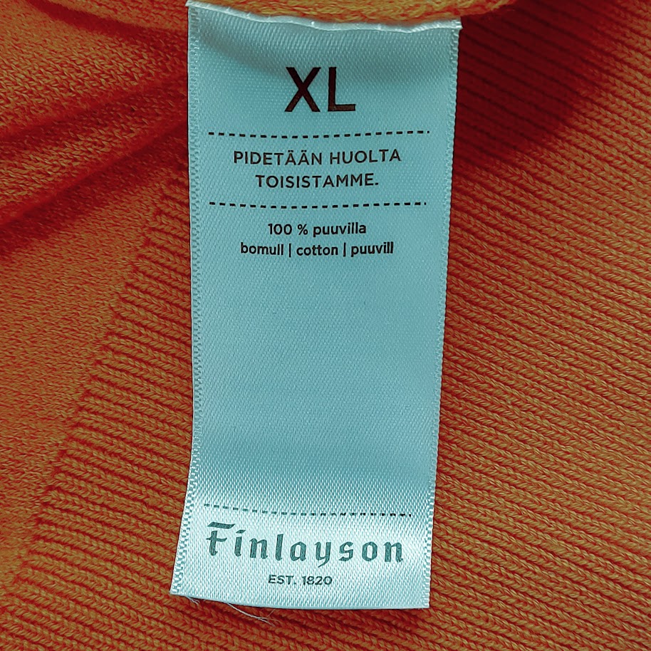 Finlayson Aalto puuvillaneulepusero koko XL