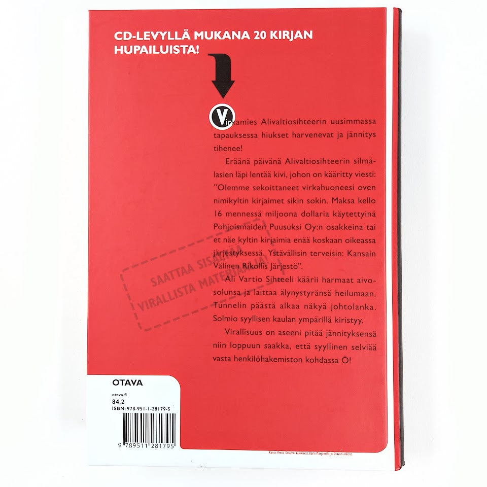 Alivaltiosihteeri: Virallisuus on aseeni + CD