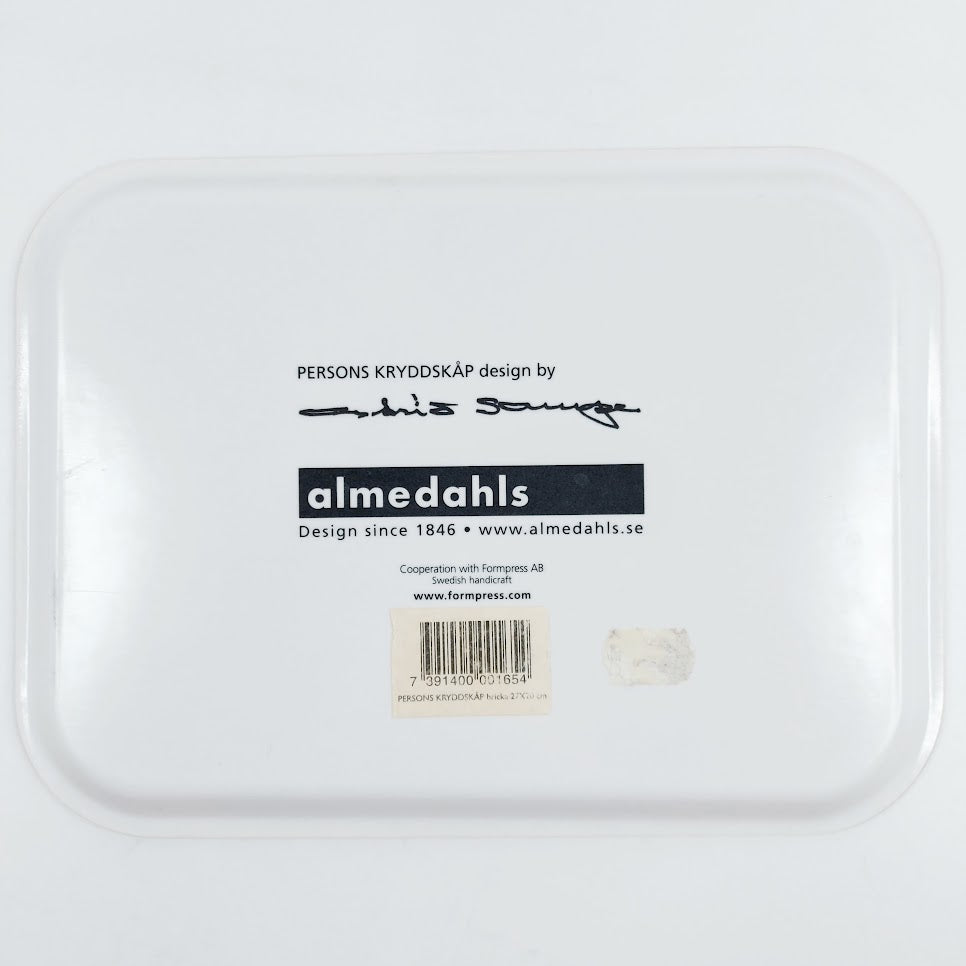 Almedahls Persons Kryddskåp tarjotin 20x27 cm