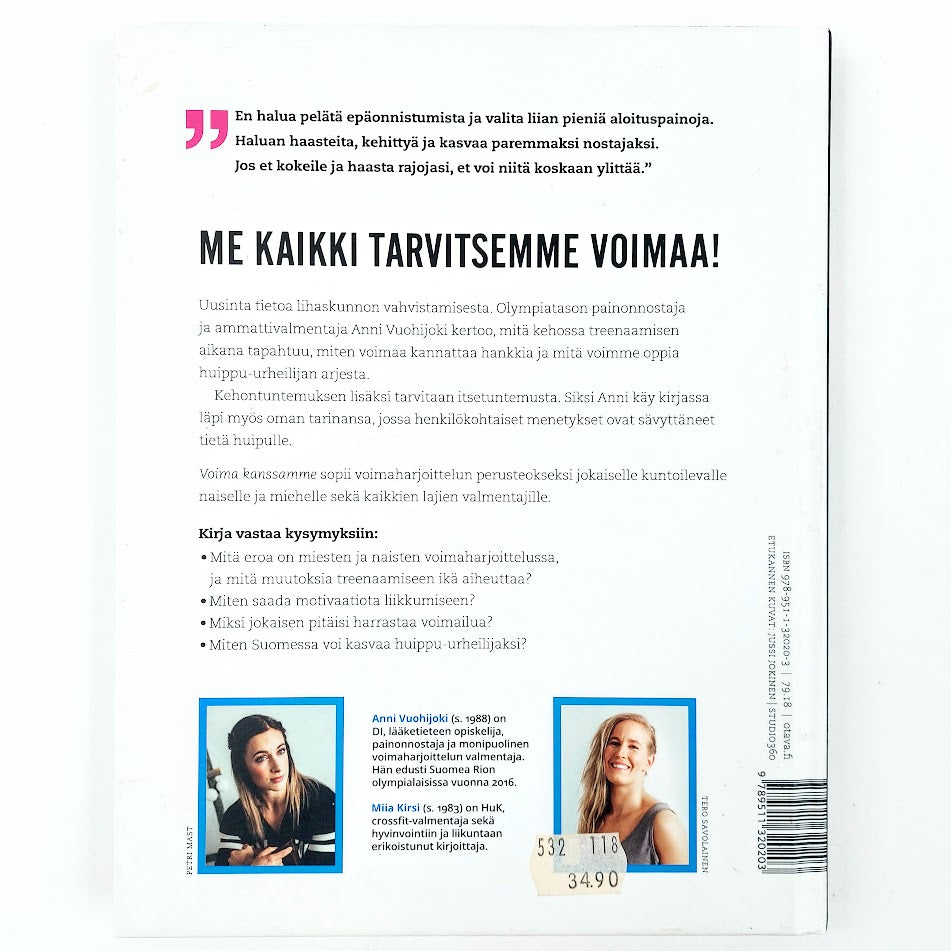 Anni Vuohijoki, Miia Kirsi: Voima kanssamme - Rautaista tietoa voimaharjoittelusta