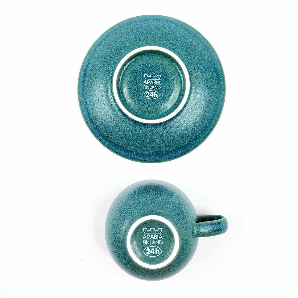 Arabia 24h espressokuppi ja aluslautanen