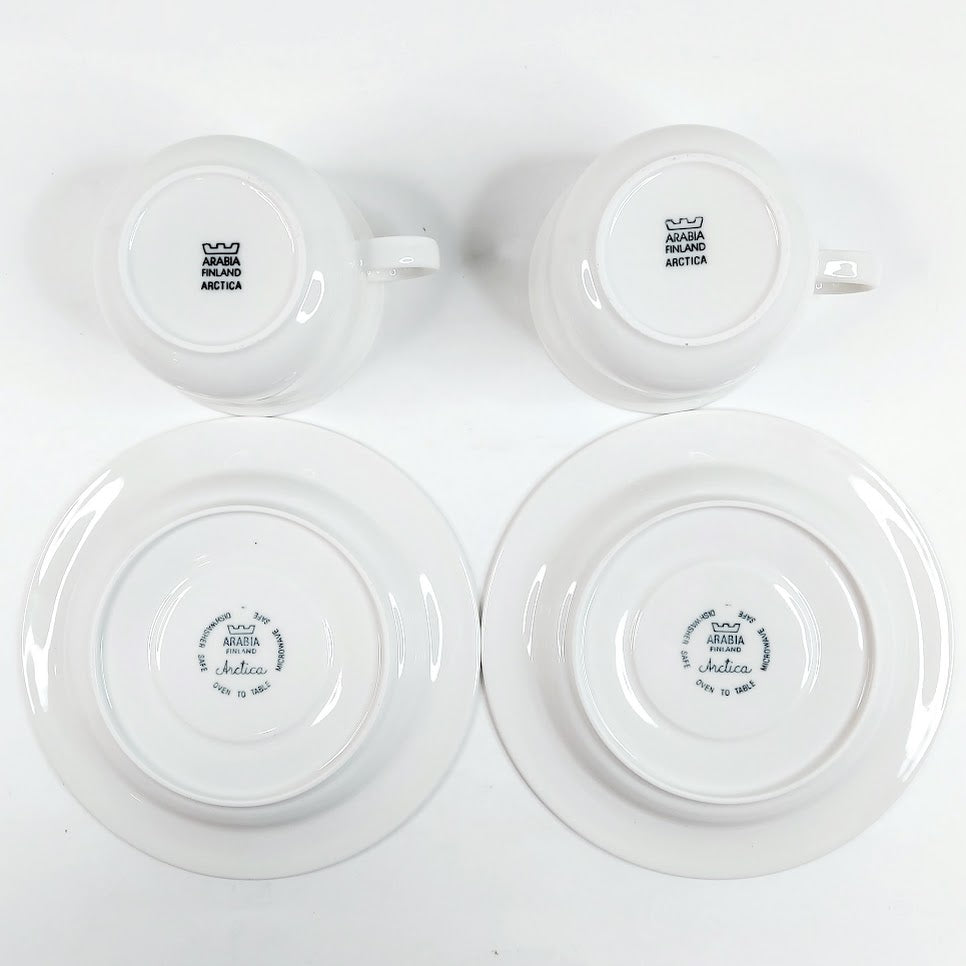 Arabia Arctica kahvikuppisetti 4 osaa