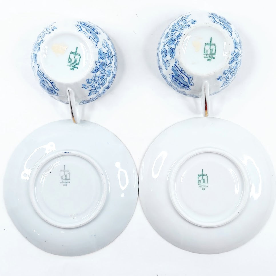 Arabia China kahvikuppisetti 4 osaa