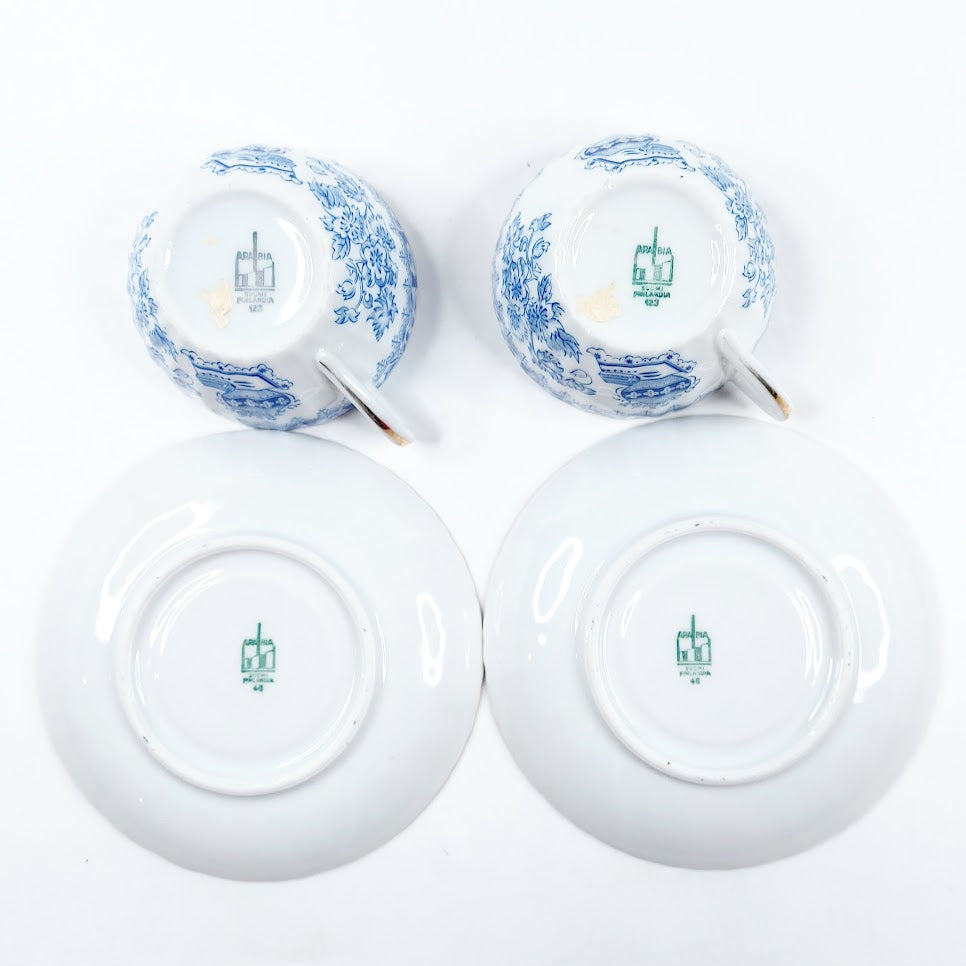 Arabia China kahvikuppisetti 4 osaa