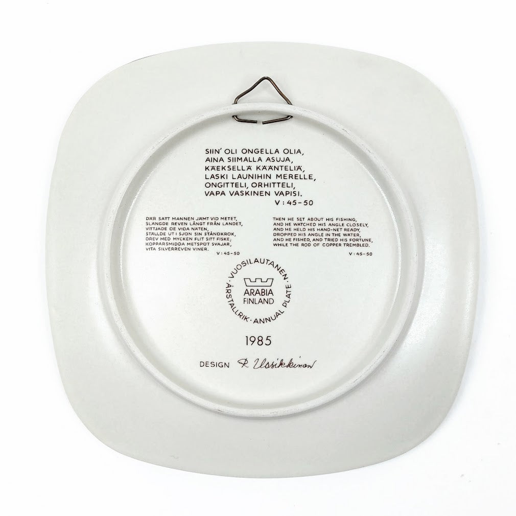 Arabia Kalevala vuosilautanen 1985