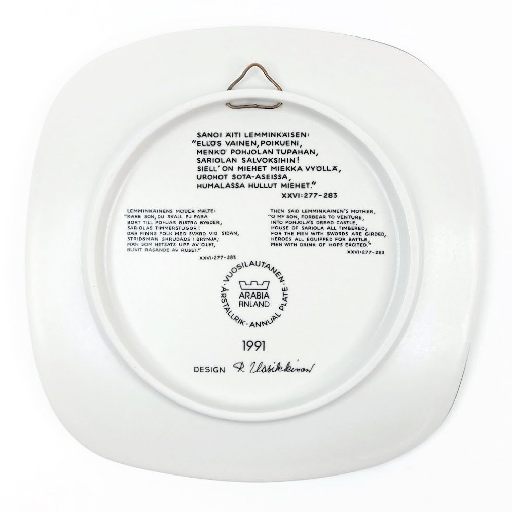 Arabia Kalevala vuosilautanen 1991