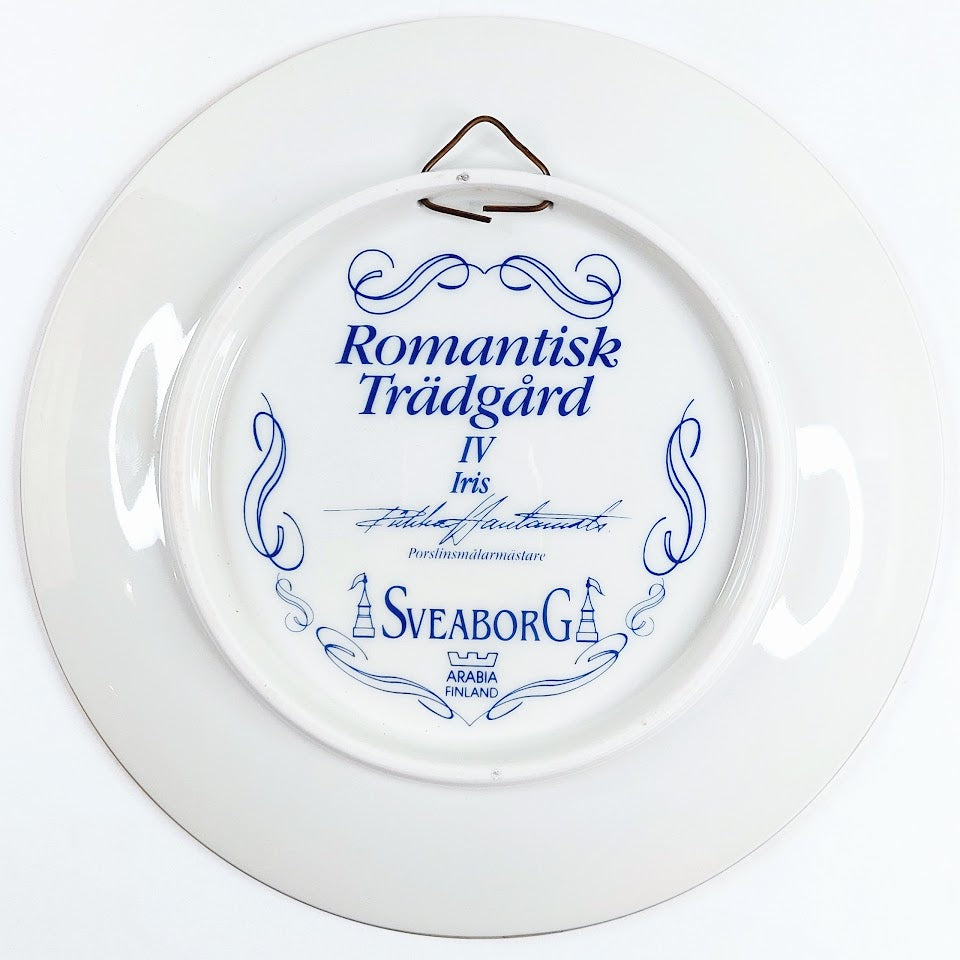 Arabia Romantisk Trädgård IV Iris seinälautanen