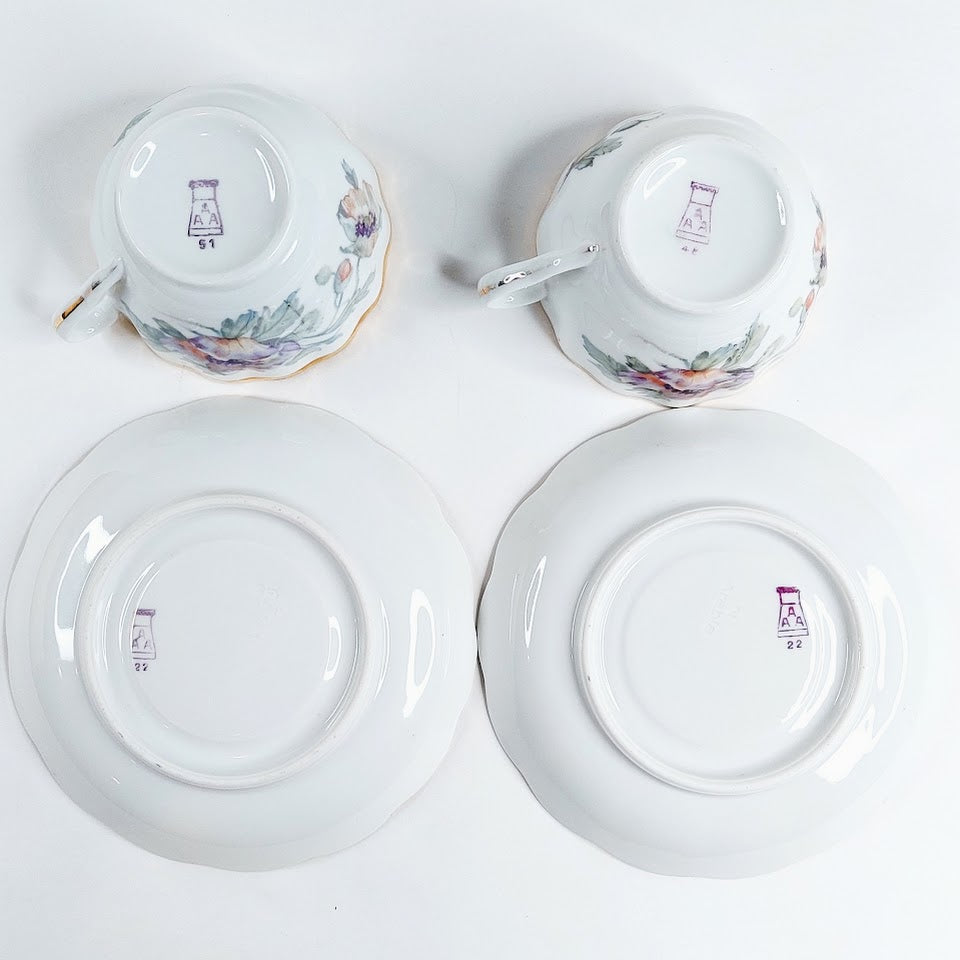 Arabia Valmu kahvikuppisetti 4 osaa