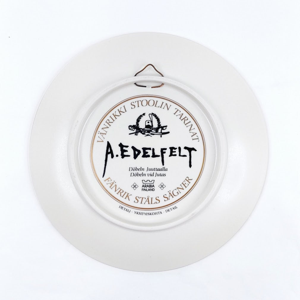 Arabia Vänrikki Stoolin tarinat Döbeln Juuttaalla seinälautanen