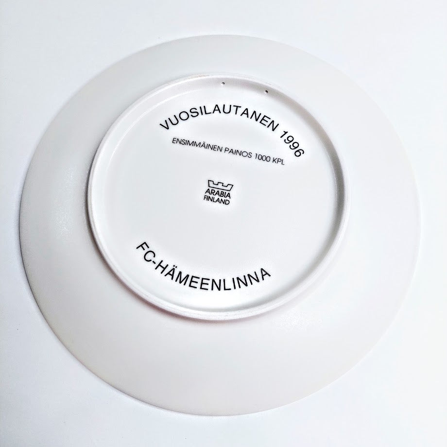 Arabia vuosilautanen 1996 22,5 cm