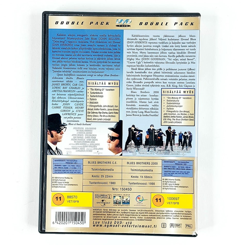 The Blues Brothers & Blues Brothers 2000 tupla-DVD