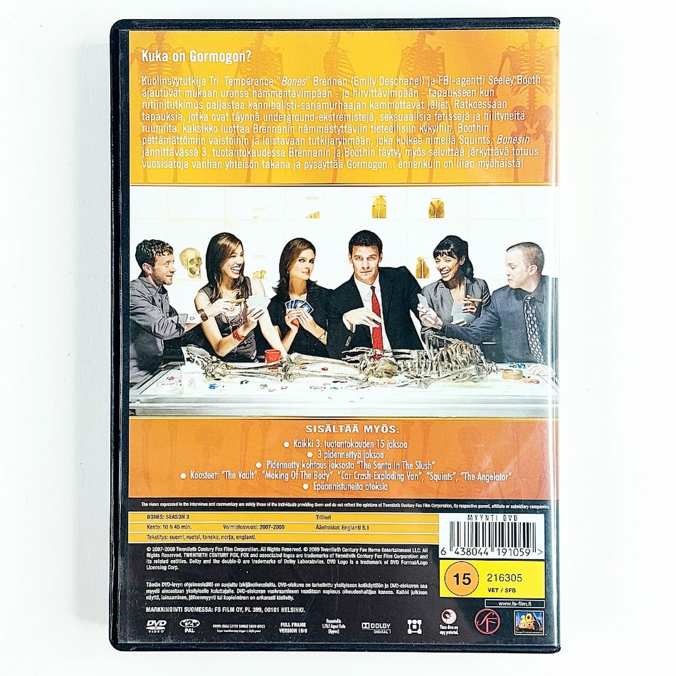 Bones 3. tuotantokausi DVD-boksi