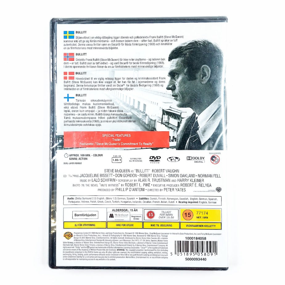 Steve McQueen as 'Bullitt' DVD