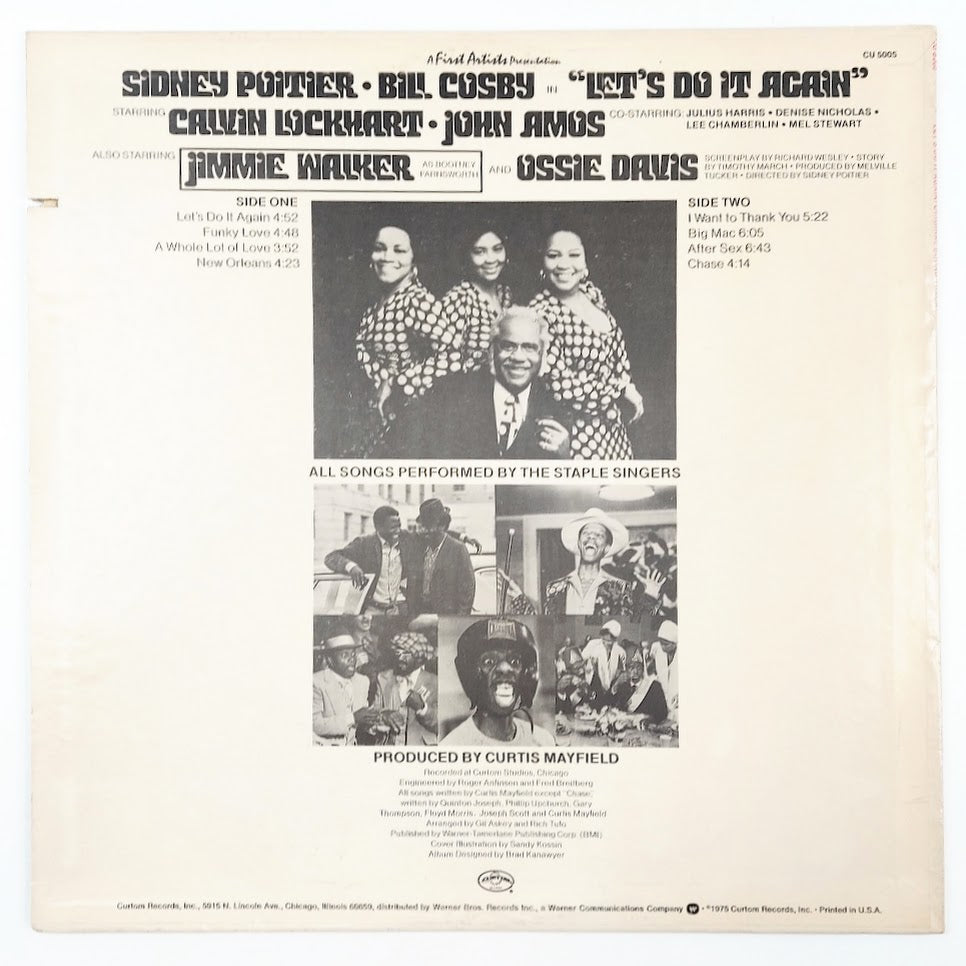Curtis Mayfield and The Staple Singers: Let's Do It Again LP