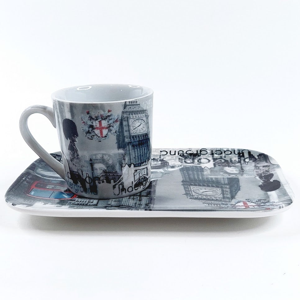 Easy Life London espressokuppisetti 4 osaa