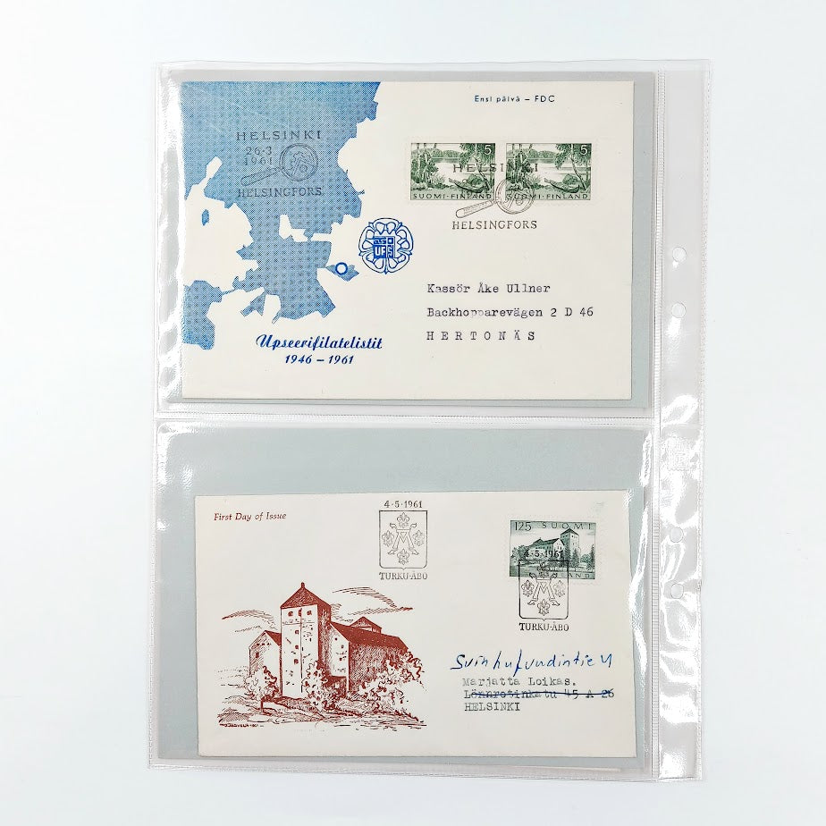 Ensipäiväkuoret 1960 - 1961 4kpl