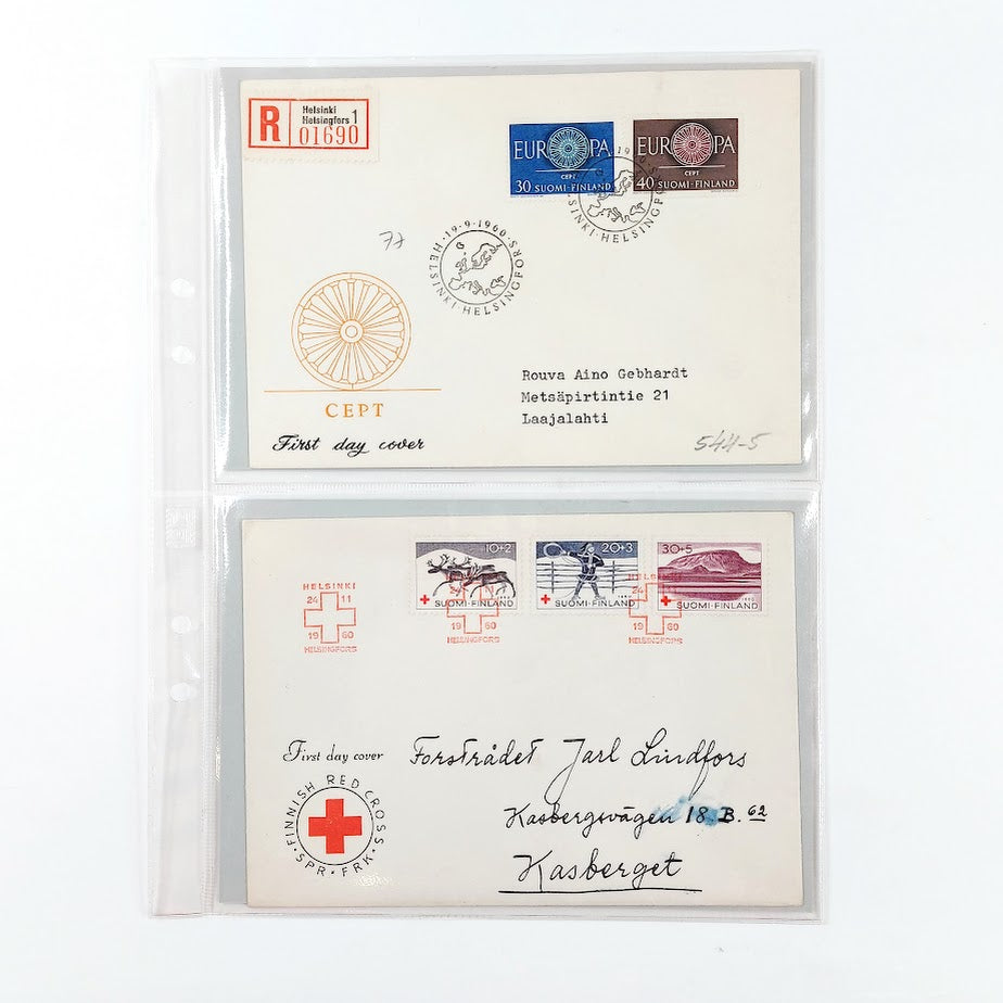 Ensipäiväkuoret 1960 - 1961 4kpl