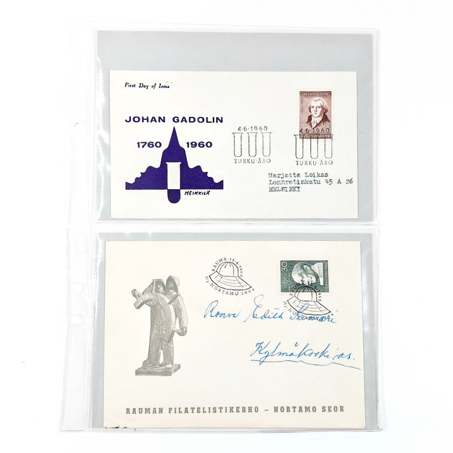 Ensipäiväkuoret 1960 4kpl