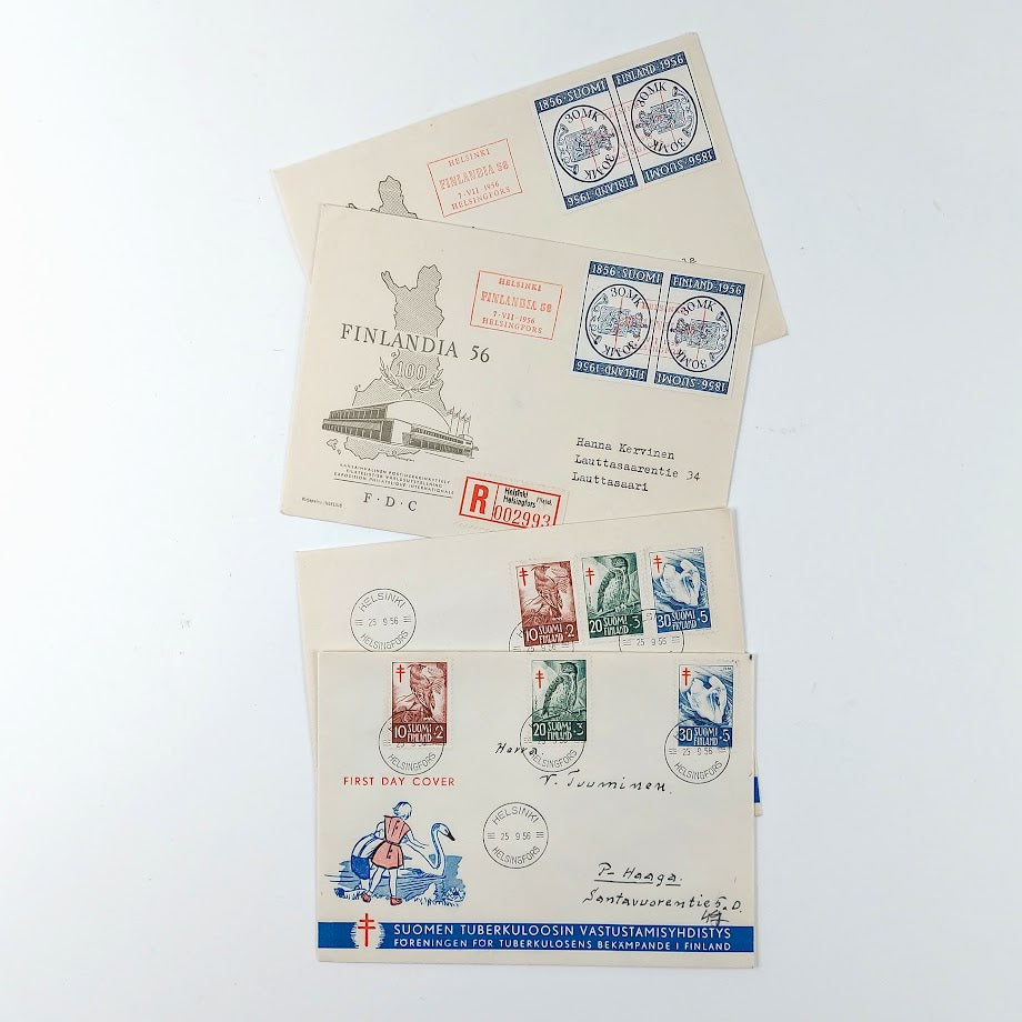 Ensipäiväkuoret 1956 6kpl