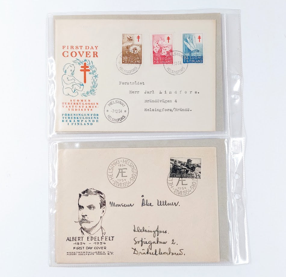 Ensipäiväkuoret 1953-1954 4kpl