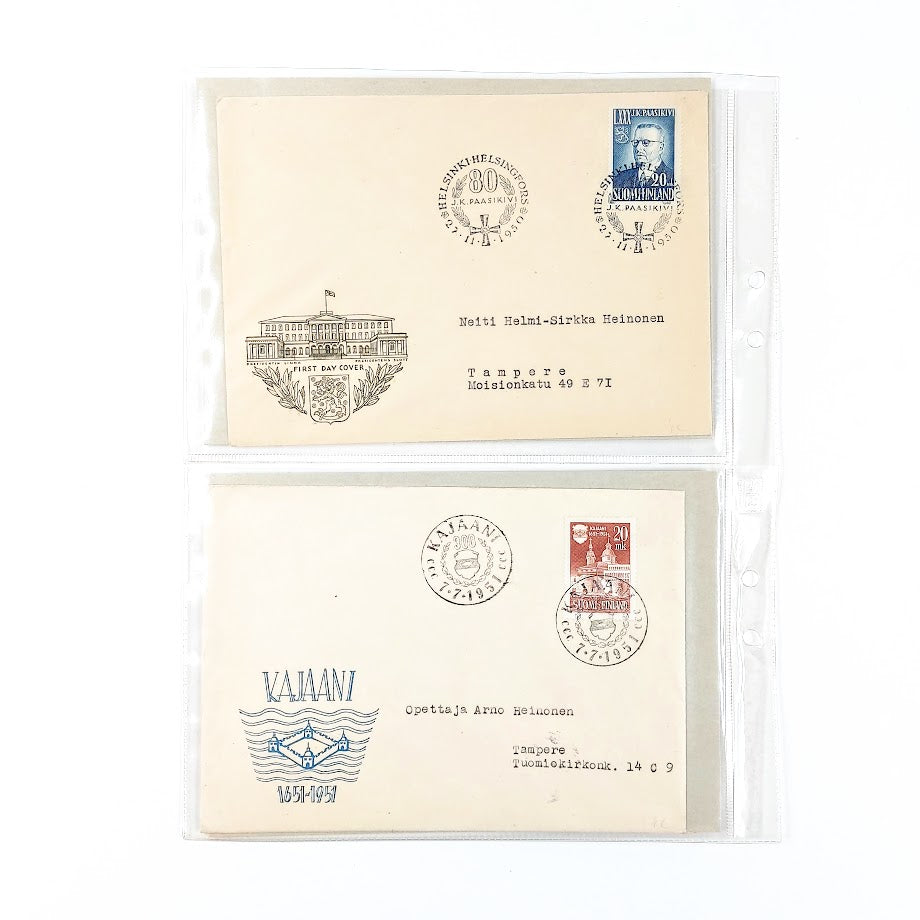 Ensipäiväkuoret 1950-1951 4kpl