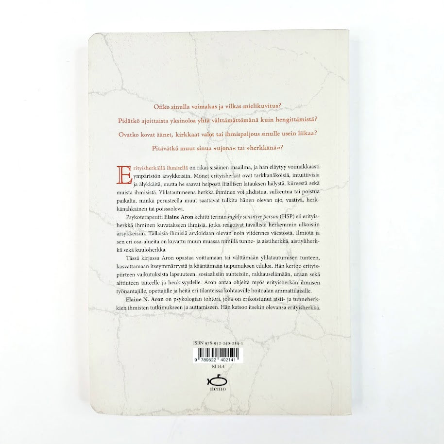 Elaine N. Aron: Erityisherkkä ihminen