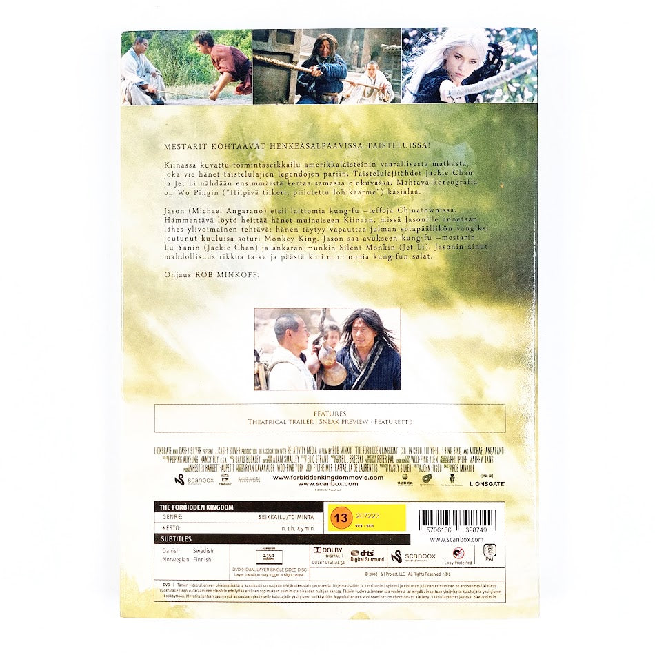 The Forbidden Kingdom – Kaksi Mestaria DVD