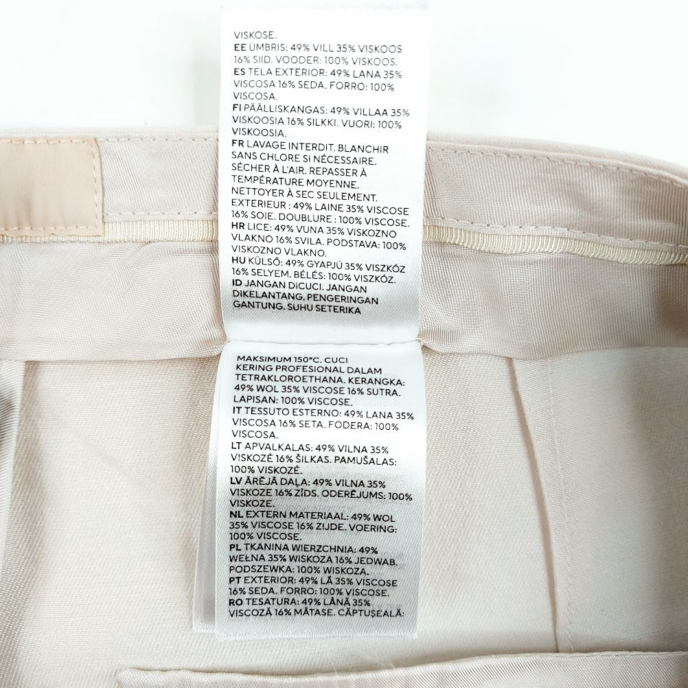 H&M Silk Blend housut koko 44