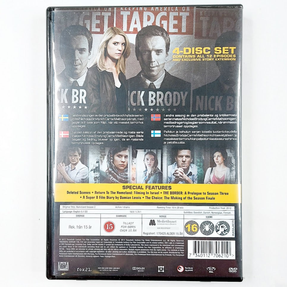 Homeland the complete second season 4DVD