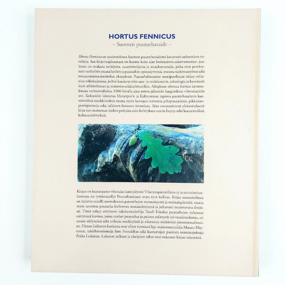 Maunu Häyrynen: Hortus Fennicus – Suomen Puutarhataide