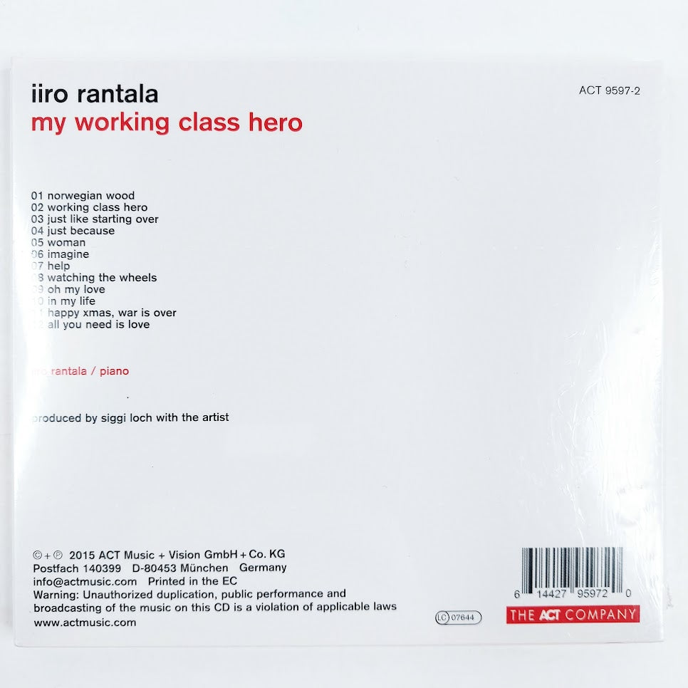 Iiro Rantala: My Working Class Hero CD