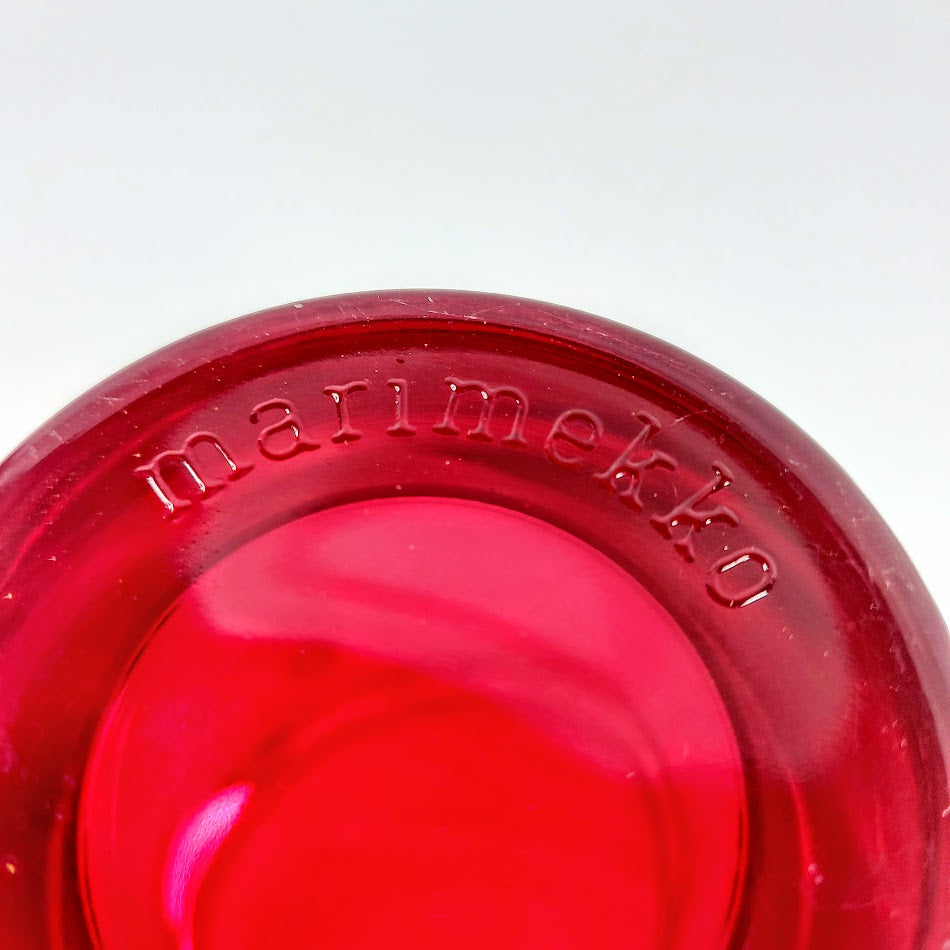 Iittala Marimekko Kivi tuikkualusta punainen