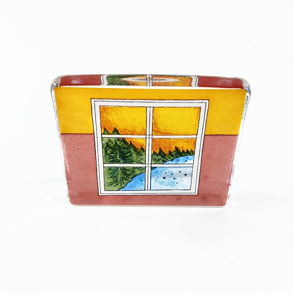 Iittala Suojassa metsän lasikortti