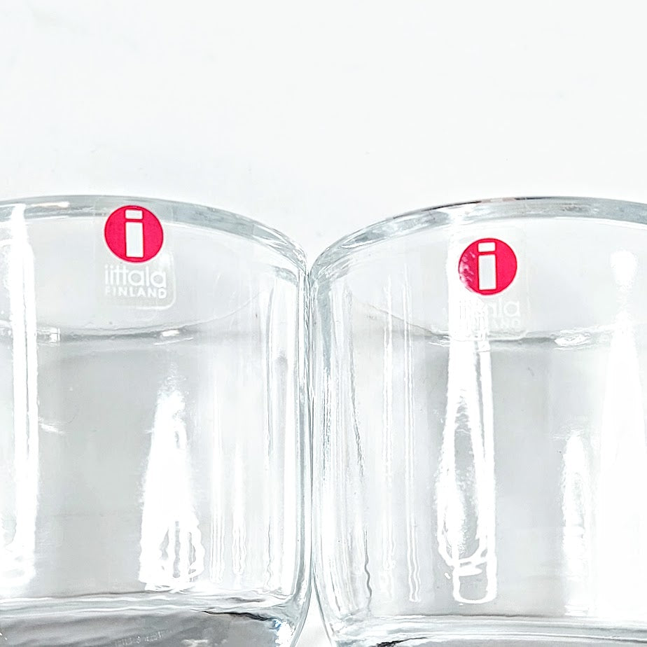 Iittala Alfa kynttelikön lasiset tuikkualustat 2 kpl