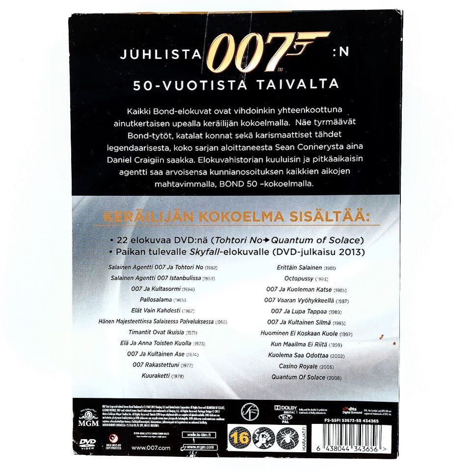 James Bond 50 Years Celebrating Five Decades of 007 DVD 23 levyä
