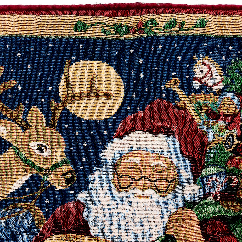 Jouluinen gobeliinityynynpäällinen Joulupukki 39x39 cm