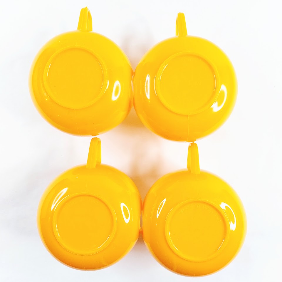 Keltainen kuumajuomalasi 4 kpl