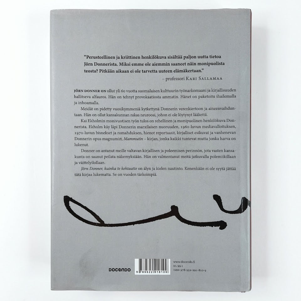 Kai Ekholm: Jörn Donner, kuinka te kehtaatte