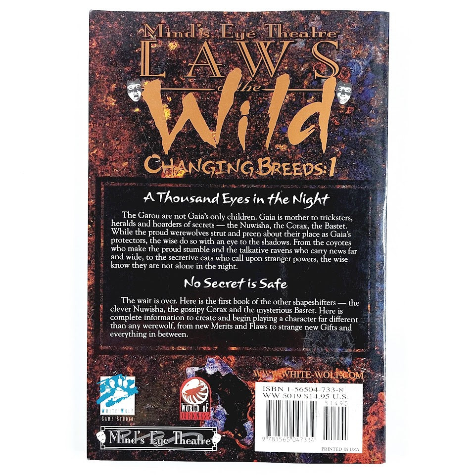 Mind's Eye Theatre Laws of The Wild Changing Breeds 1