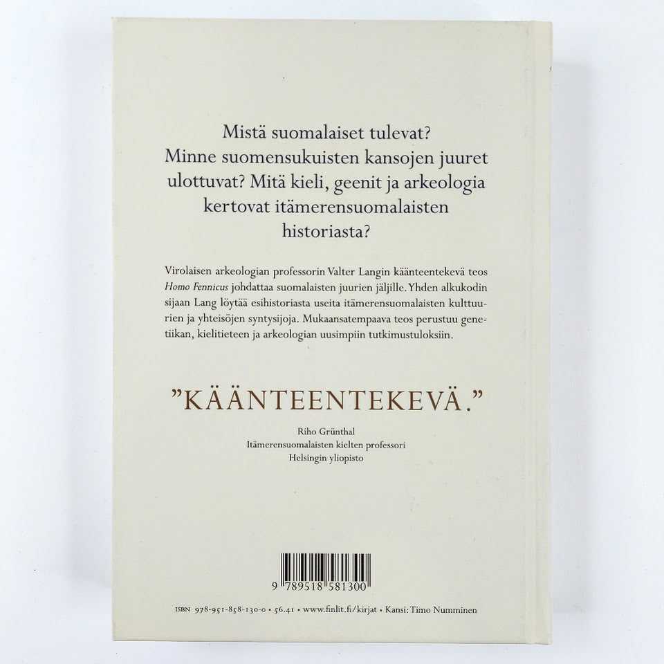 Valter Lang: Homo Fennicus Itämerensuomalaisten etnohistoria